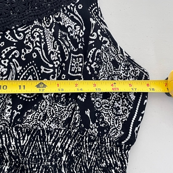 Bila Boho Printed Handkerchief Sz L Sleeveless Maxi Dress - Picture 9 of 12